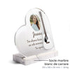 Plaque funéraire guitare-acoustique-blanche-forme-coeur 4 Plaquedeces.fr